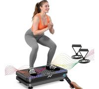 AXV Vibration Plate Fitness Platform Exercise Machine Vibrating Lymphatic Drainage Shaking Full Body Shaker Workout Vibrate Stand Shake Board Sport Gym for Weight Loss Fat Burner for Women Men