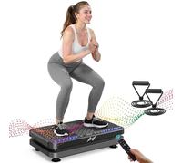 AXV Vibration Plate Fitness Platform Exercise Machine Vibrating Lymphatic Drainage Shaking Full Body Shaker Workout Vibrate Stand Shake Board Sport Gym for Weight Loss Fat Burner for Women Men