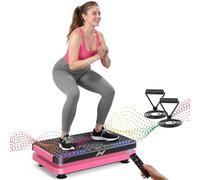 AXV Vibration Plate Fitness Platform Exercise Machine Vibrating Lymphatic Drainage Shaking Full Body Shaker Workout Vibrate Stand Shake Board Sport Gym for Weight Loss Fat Burner for Women Men