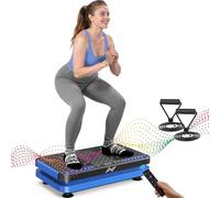 AXV Vibration Plate Fitness Platform Exercise Machine Vibrating Shaking Full Body Shaker Workout Vibrate Stand Shake Board Sport Gym for Weight Loss Fat Burner for Women Men