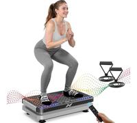 AXV Vibration Plate Fitness Platform Exercise Machine Vibrating Shaking Full Body Shaker Workout Vibrate Stand Shake Board Sport Gym for Weight Loss Fat Burner for Women Men