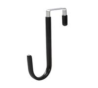 AXVORO Over Door Hanger 1PC Hanging Organizer Over The Door Hooks Rubber Prevent Scratches Bathroom Bedroom Kitchen Towel Coats Hangers Metal(Black)