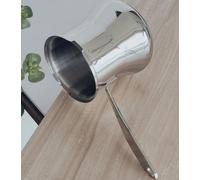 AXVRAV Turkish Coffee Pot 500 ml, Stainless Steel Mocha Pot Induction with Spout & Handle, Greek Arabic Coffee Machine for Milk Butter Honey