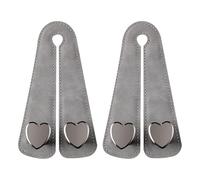 Axvxby 2PCS Car Seat Hooks, Bag Storage Hooks, Heart-Shaped Stainless Steel Hooks, Purse Organizer, Purse Holder, Backseat Phone Holder, Car Accessories Interior