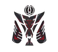 AXWT For Kawasaki Z900 Motorcycle Stickers Fuel Tank Sticker Fishbone Protective Decals 3D Tank Pad Stickers (Color : Red)