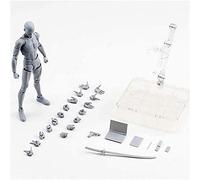 AXXHOTHO Action Figures Body-Kun DX & Body-Chan DX PVC Figure Model Drawing for S H Figuarts with Box for Artists (Grey, Male), (OU2-33-1)