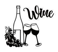 AXXIMENG Wine Wall Decoration Kitchen Wine Theme Wall Decor Bar Acrylic Sign Vino Lover Art For Indoor Outdoor Family Living Room Dining Room Bedroom Bar