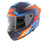 Axxis Hawk SV Evo Integral helmet Ixil C14 matt orange blue
