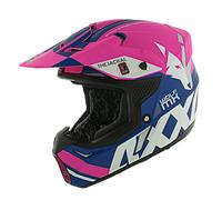 Axxis Wolf Jackal C18 Matt Pink Blue Offroad MX Motorcycle Helmet