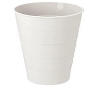 AXXTAN IIKEA 10L Waste Paper Basket - Versatile Kitchen Bin, Bathroom Bin, and Bedroom Bin Solution - Durable and Elegant Design for Home and Office Use (White)
