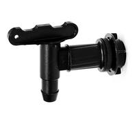 AXXTAN Water Butt Tap Replacement Black Sturdy Plastic Spare Outlet Valve Hose Connector Fitting for Water Storage Tanks Barrels Home Kitchen Buckets Garden Rainwater Harvesting System