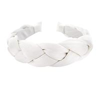 axy Headband with Braided Fabric in Candy Colours - Beautiful Women's Headband Hair Accessories Hair Band HRZ2 (White)
