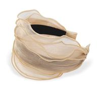 axy Wide Headband in Fashionable Design Headband Vintage Hair Accessories Women's Headband HRM2 (Beige)