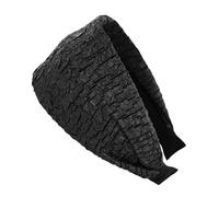 axy Wide Headband Made of Crinkle Fabric Beautiful Women's Headband Hair Accessories Hair Band Hairband HR14C (Black, Extra Wide)