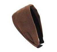 axy Wide Headband Wide Headband with Light Flannel Beautiful Women's Headband Hair Accessories Hair Band Hairband HR10A (Brown, Extra Wide)