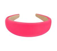 axy Wide Headband with Fabric Padded Candy Colours - Beautiful Headband Hair Accessories Hair Band HRK2A (Neon Pink)