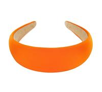 Axy Wide Headband with Fabric Padded Candy Colours - Beautiful Women's Headband Hair Accessory HRK2A (Orange)
