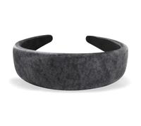 axy Wide Headband with Fabric Padded in Marble Look Elegant Beautiful Women's Headband Hair Accessories Hair Band HRK2AMar (Black, Wide)