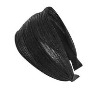 axy Wide headband with glitter threads, beautiful women's headband, hair accessory, hair band, HR31 (black, extra wide)