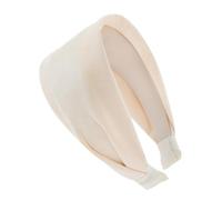 axy Wide headband with light flannel, beautiful women's headband, hair accessory, hair band, HR10A (cream white)