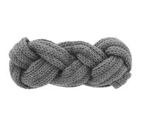 axy Women's Knitted Headband - Double Braided with Twist Design, Winter Hair Band, Braided Look, Headband - Ear Warmers - Knitted Headband - Warm HBW7 (Grey)