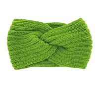 axy Women's Knitted Headband with Twist Knot Winter Headband Knitted Hair Band (Apple Green)