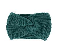 axy Women's Knitted Headband with Twist Knots, Winter Headband, Knitted Headband (Teal)