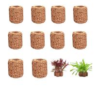 AXYOUCUN 10PCS Aquarium Water Plants Fixed Ring Ceramic Aquatic Water Plant Fixed Ring Fish Tank Pottery Holder Planter Fixing Bracket for Aquarium Landscape