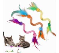 AXYOUCUN Chew Ropes for Cats Cat Toy Chew Rope with Catnip Natural Scent Stretchable Cord with Bell Cats Teaser Wand Toy for Swatting Biting Hunting Kitten Toys