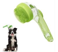 AXYOUCUN Pet Bath Brush with Soap Dispenser 2-in-1 Dog Bath Brush Scrubber for Short & Long Haired Dogs & Cats Dog Shampoo Brushs for Bathing & Grooming Massage