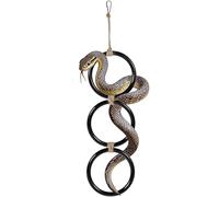 AXYOUCUN Snake Climbing Rings Plastic Corn Snake Enrichment Chain Hanging Ball Reptiles Activity Climbing Rings Python Hoop Toy for Reptile Tank Cage Enclosure