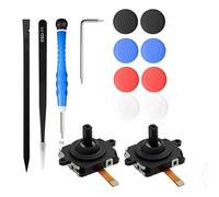AXZMSZX New 3rd Generation 4 Pack Joystick Replacement for Oculus Quest 2 Controller Analog ThumbStick Replacement for Meta Quest 2 Controller with Tools (Repair ToolKit 14 PCS)