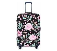 axzttupy Cute Pink Rose Mix Leopard Print Large Suitcase Cover Fit Almost Any Luggage Personalized Travel Luggage Protector