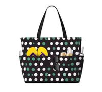 axzttupy Cute Polka Dot Print Large Capacity Beach Travel Bag Lightweight Tote Vacation Picnic Outdoor Activities
