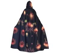axzttupy Explosion Firework 3d Print Adult Hooded Cloak Halloween Christmas Carnival Parties Medieval Theme Costume