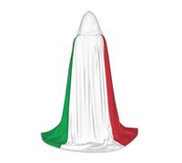 axzttupy Italy Flag Print Hooded Cloak Cape For Carnival Halloween And Themed Parties Comfortable Cloak