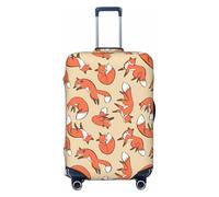 axzttupy Many Foxes Print Large Suitcase Cover Fit Almost Any Luggage Personalized Travel Luggage Protector