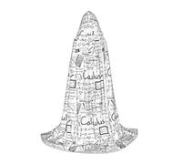 axzttupy Math Geometry Geek Calculus Print Hooded Cloak Cape For Carnival Halloween And Themed Parties Comfortable Cloak