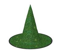 axzttupy Math Question Print Halloween Witch Hat Unisex Carnival Costume Accessory Parties Cosplay And Festive