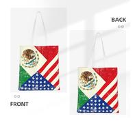 axzttupy Mexican American Flag Print Comfort Bag Shopping Bags Versatile Travel Work Gym Beach Eco-Friendly Foldable