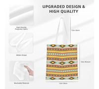 axzttupy Native American Print Comfort Bag Shopping Bags Versatile Travel Work Gym Beach Eco-Friendly Foldable