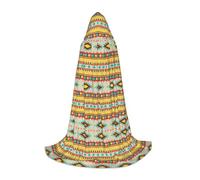 axzttupy Native American Print Hooded Cloak Cape For Carnival Halloween And Themed Parties Comfortable Cloak