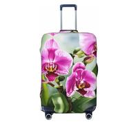 axzttupy Orchid Print Large Suitcase Cover Fit Almost Any Luggage Personalized Travel Luggage Protector
