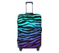axzttupy Purple Blue Green Camouflage Zebra Stripes Print Large Suitcase Cover Fit Almost Any Luggage Personalized Travel Luggage Protector
