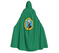 axzttupy Washington Flag Print Adult Hooded Cloak Halloween Christmas Carnival Parties Medieval Theme Costume