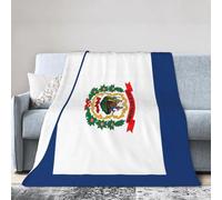 axzttupy West Virginia State Flag Print Ultra-Soft Micro Blanket Flannel Throw Blankets Non-Shedding All-Season Comfort
