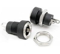 AXZWCEIGZ Power Switch Button 5/10 pcs D C-022B 3A 12v for D C Power Supply Jack Socket Female Panel Mount Connector 5.5 x 2.1mm/ 5.5 x 2.5mm DC022B Connector(5.5-2.5,5 piece)