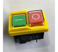 AXZWCEIGZ Power Switch Button DKLD DZ04 4 Pins Waterproof Electromagnetic Push Button Switches ON Off Start Stop Switch for Grinding Machine 250VAC 8 A