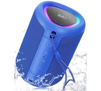 AY Portable Bluetooth Speaker with Lights, Powerful Crystal Clear Sound, IPX5 Waterproof, All Day Playtime, AUX&TF-Card Input, Bluetooth 5.3, TWS Paring, Small Wireless Speaker for Outdoor, Gift Ideas