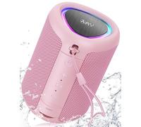 AY Portable Bluetooth Speaker with Lights, Powerful Crystal Clear Sound, IPX5 Waterproof, All Day Playtime, AUX&TF-Card Input, Bluetooth 5.3, TWS Paring, Small Wireless Speaker for Outdoor, Gift Ideas